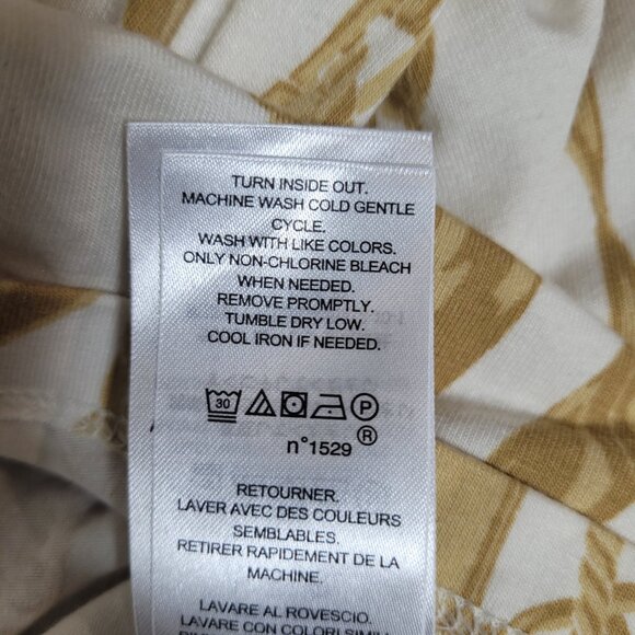 Lauren Ralph Lauren White Chainlink Print Tie Waist Dress Size XL Above Knee - Picture 11 of 11